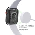 thumbnail image 3 of YSTINNG 2 Pack Étui Rigide pour PC avec Protecteur d'Écran en Verre Trempé Compatible avec Apple Watch Series 8 /7 45mm, Ultra-Mince Résistant aux Rayures A311-001, 3 of 5