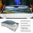 thumbnail image 3 of Kdxio Majestic Deer Mountain Lake Print Front Windshield Sun Shade,Folding Auto Sunshade for Car Truck SUV-Small, 3 of 5