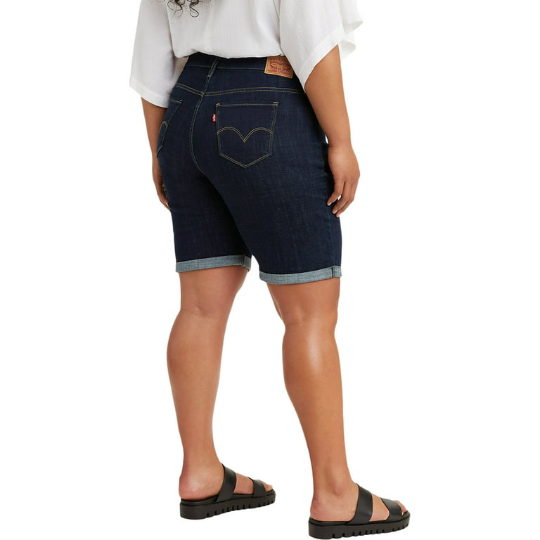 Levi's® Plus Size Classic Shaping Rolled Cuff Bermuda Shorts