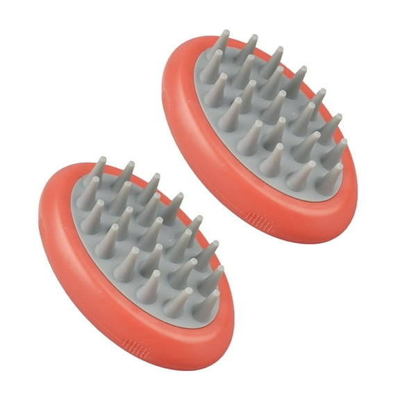 ACDANC 2Pcs Cat Brush,Silicone Dog Grooming,Cat Comb,Red,2X2"