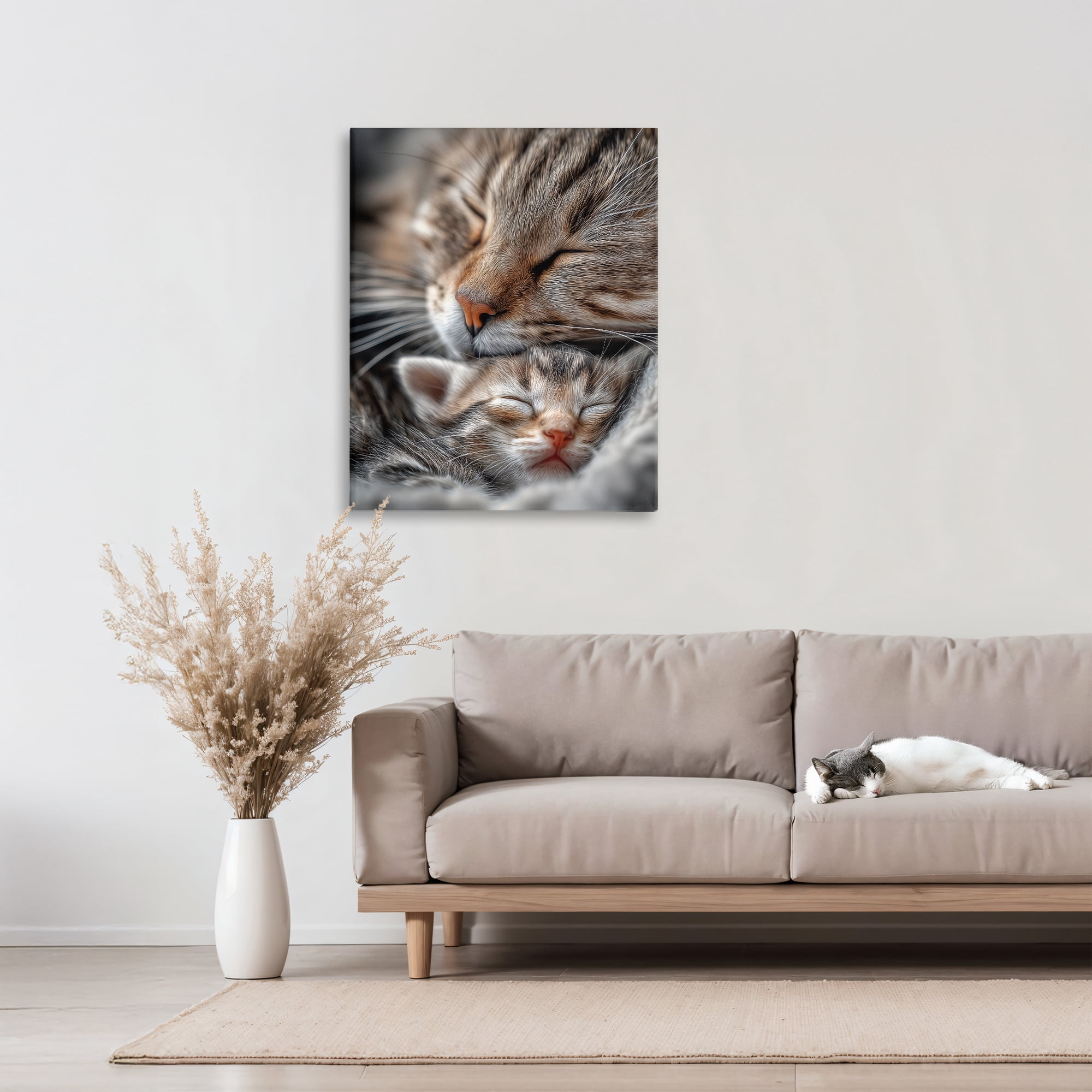 Stupell Industries Kitty Love Cuddles Canvas Wall Art, design by Scott Stulberg