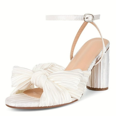 

Women s Block Heeled Sandals Slip On High Heels Crisscross Strap Open Toe All-Match Going Out Sandals