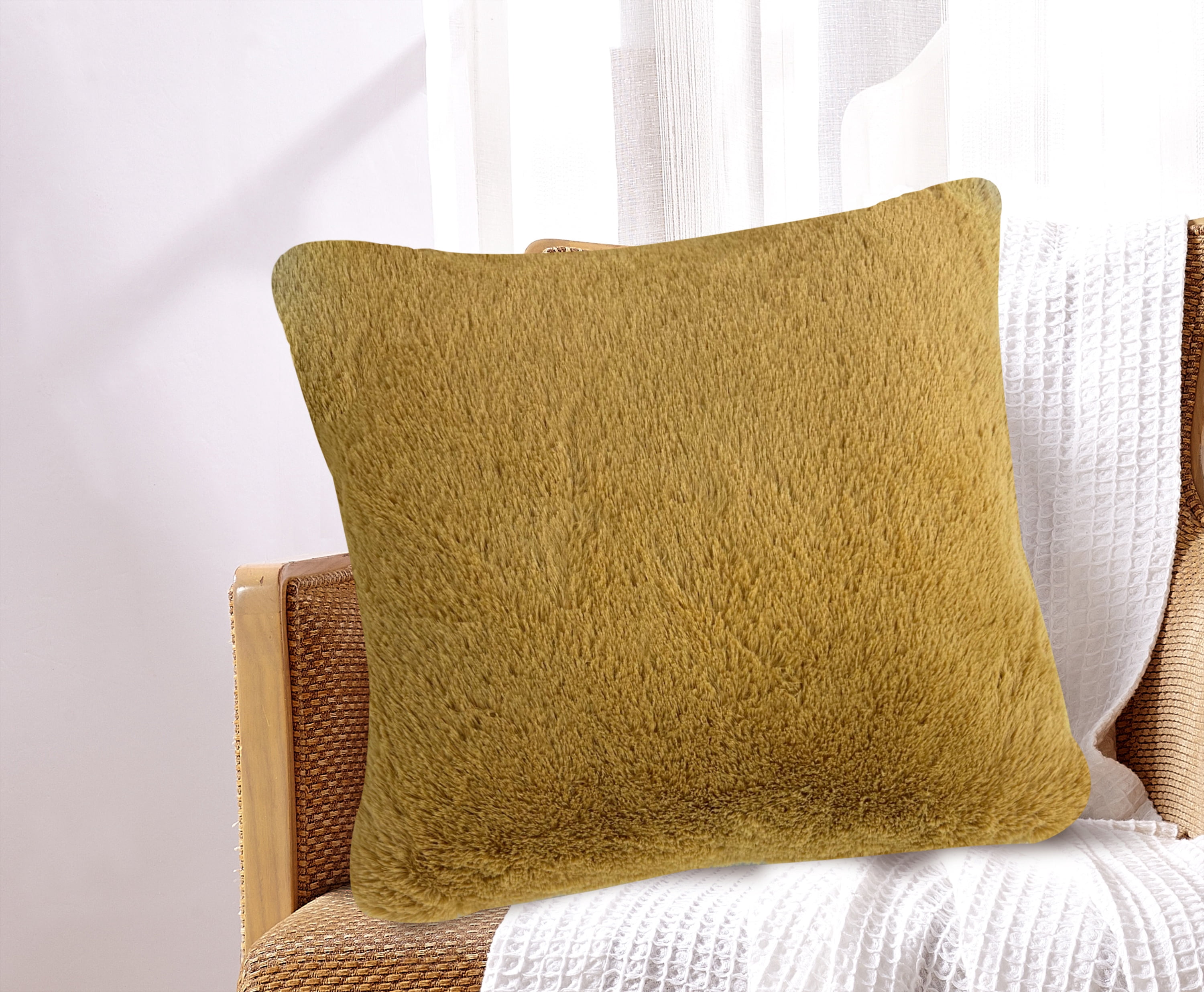 Madison Faux Fur Throw Pillow