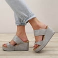 thumbnail image 6 of Clearance VerPetridure Women's Sandals Summer Casual Sandals Wear Lazy People Thick-Soled Casual Sandals Wedge Flip-Flop, 6 of 9
