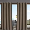 thumbnail image 4 of Waterproof Outdoor Gazebo Patio Curtains Thermal Insulation Blackout Curtains for Living Room and Kitchen,52*72 Inches (132X182Cm) One Curtain, 4 of 6