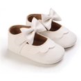 thumbnail image 5 of Baby Girls Shoes Mary Jane Flats Shoes Anti-Slip Soft Rubber Sole Toddler First Walkers Princess Dress Shoes, 5 of 6