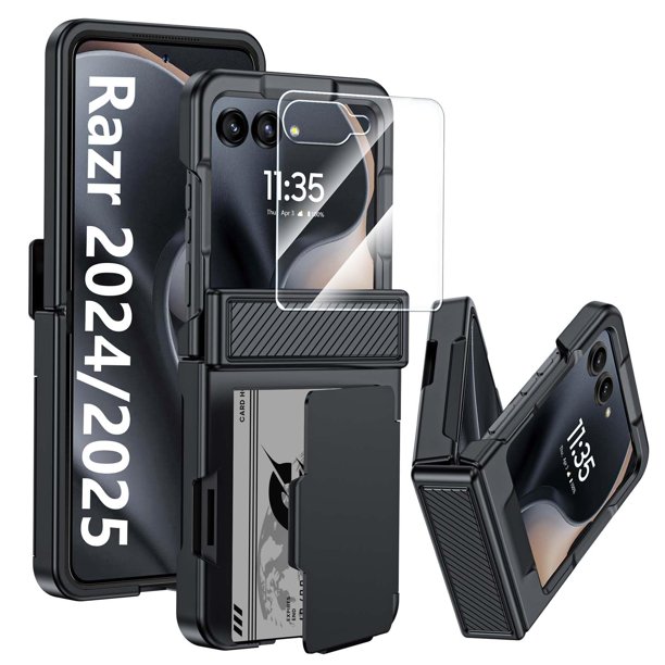 Funda GooseBox para Motorola Razr 2025 tipo cartera con soporte RFID