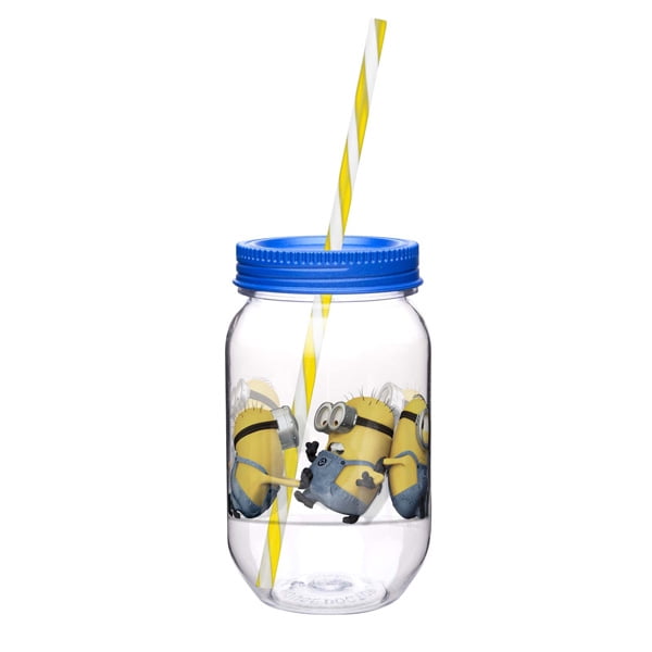 Zak Lightening McQueen Soda Pop Bottle W//Straw Party Favor Supplies Prize Cup