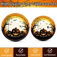thumbnail image 3 of PYYNA-140Pcs Halloween Party Supplies Disposable Pumpkin Plates and Napkins for Spooky Halloween Party Decorations Tableware Set, Halloween Birthday Party Dinnerware, for 20 Guest, 3 of 3