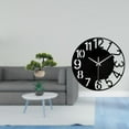 thumbnail image 2 of Colección De Bonsáis De Vegetación, Planta Artificial Con Reloj De Pared Decorativo Acrílico, Silencioso, Fácil De Leer, Sencillo, Redondo, Pieza Central Para El Hogar, La Oficina O El, 2 of 8