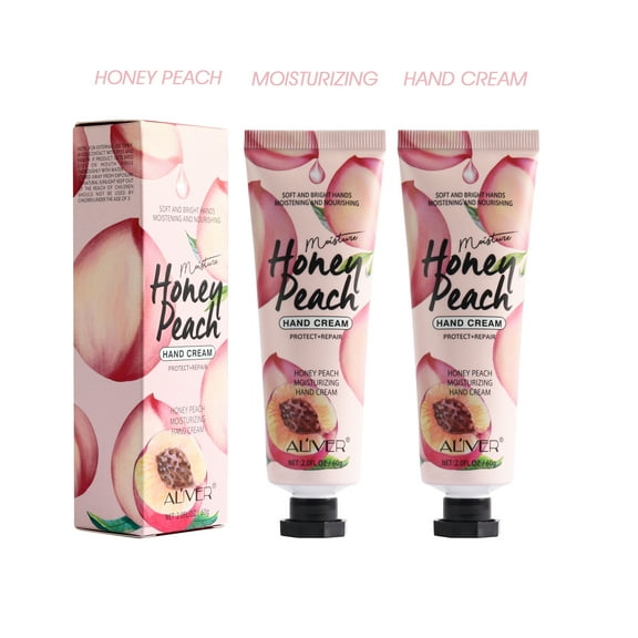 Aliver Hand Cream,2 Pack Shea Butter Scented Moisturising Hand Cream,Daily Hand Care Lotion,Refreshing and Non-greasy,60g