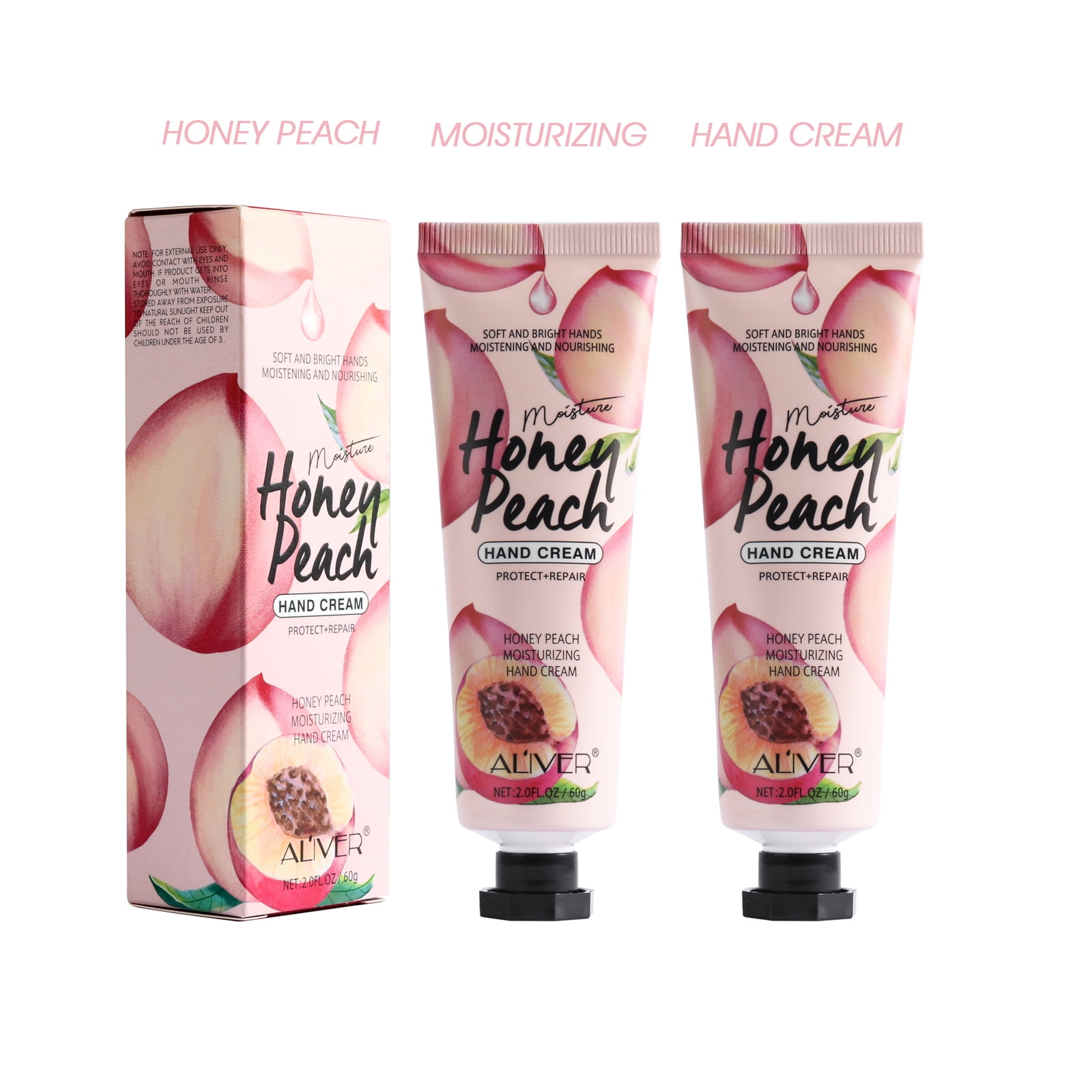 Aliver Hand Cream,2 Pack Shea Butter Scented Moisturising Hand Cream,Daily Hand Care Lotion,Refreshing and Non-greasy,60g