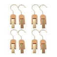 thumbnail image 1 of 8 unids sombrero de madera pantalones colgando clip de coladero ganchos clip giratorio colgante cortina clips ropa ropa pins playa toalla clips, 1 of 6