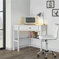 thumbnail image 6 of Renwick Corner Writing Desk with Storage Drawer, White, 6 of 12