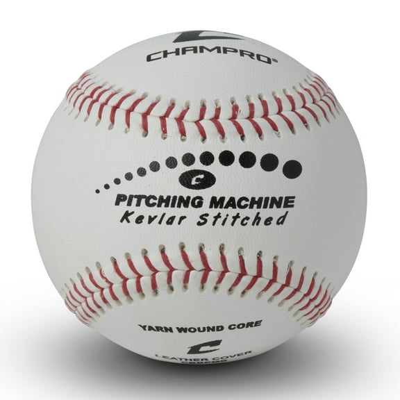 Champro Sports Kevlar-Stitched Baseballs for Pitching Machines/Batting Practice, 12 Pack