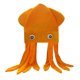 thumbnail image 1 of Sombrero con forma de pulpo, cómodo, decorativo y divertido para fiestas, tocado para cosplay. naranja, 1 of 8