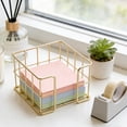 thumbnail image 6 of YiJuHui Desktop Mesh Organizer Basket - Wrought Iron Openwork Grid Stationery Holder for Sticky Notes, Paper Clips, Receipts, Memo Pads - Office Desk & Home Storage Solution, 6 of 6