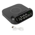 thumbnail image 2 of Reloj Despertador Con Cargador Inalámbrico, Pantalla De Temperatura, Multifuncional, Seguro, Estable, Carga Inalámbrica De 10 W, Reloj Despertador Ruidoso, Distancia De Carga De, 2 of 7