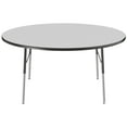 thumbnail image 3 of ECR4Kids 60in Round Everyday T-Mold Adjustable Activity Table Grey/Black - Standard Swivel, 3 of 4