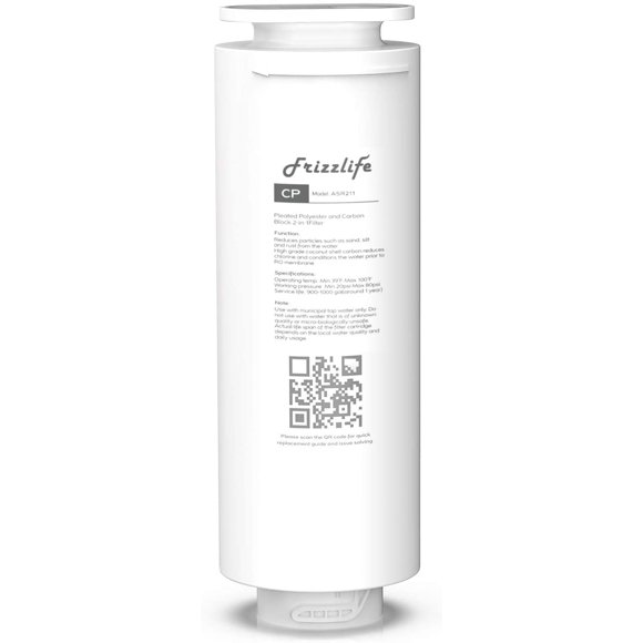 Frizzlife ASR211 Replacement Filter Cartridge for PD600, PD400, PD500 Reverse Osmosis System (1st Stage)