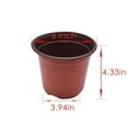 thumbnail image 5 of 100 PCS Plastic Plant Nursery Pots 5.9 Inches Seedling Cups, Plant Container Fit for Succulents Seedlings Cuttings Transplanting, 5 of 6