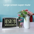 thumbnail image 4 of Giunmcul Festival Gift Large-Screen LCD-Quiet Electronic Wall Clock, Date,, Alarm Clock, Temperature Display, Aniversary Reminder Timer for Desktop/Wall, 4 of 5