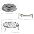 thumbnail image 2 of Sunnydaze 3-Piece Stainless Steel Smokeless Fire Pit Accessory Kit - 7.25", 2 of 10