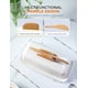 thumbnail image 2 of Mantequera de cerámica con tapa y cuchillo para 120 ml de mantequilla blanca, 2 of 7