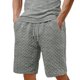 thumbnail image 1 of Pantalones Elásticos de la Cintura de los Hombres de Color Sólido Moda Casual con Bolsillos Encaje de la Cintura Pantalones Cortos, Pantalones Cómodos para Diarios, 1 of 6