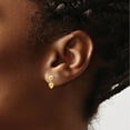 thumbnail image 3 of 10K Yellow Gold Polished Heart Post Dangle Earrings (Width 4.9) (Length 12.25) - Jbsp, 3 of 5