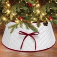 thumbnail image 3 of Quilted Christmas Tree Stand Band, Ivory, 22", by Holiday Time, 3 of 8