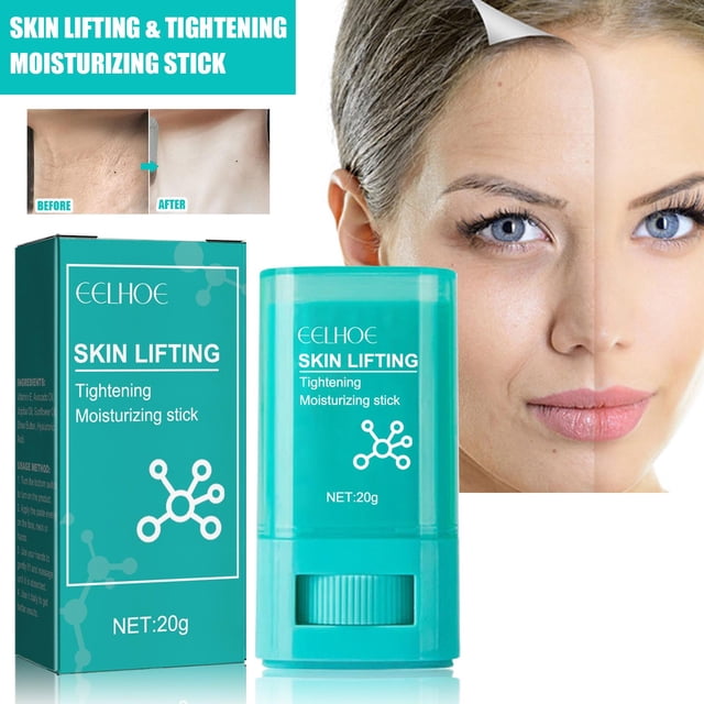 Fiudx Crema para El Cuello, Barra Antiarrugas de Seis Péptidos, Bálsamo Hidratante de Belleza, Solución Reafirmante, para Cuello, Rostro y Piernas, Rutina de Cuidado de La Piel para Adultos, Diseño C