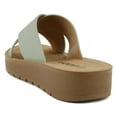 thumbnail image 3 of Soda Shoes Women Sandals Crisscross Strap Band&nbsp;Flatform Platform LUCY-S Light Green Mint 6, 3 of 5
