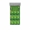 thumbnail image 2 of Tropical Bedding Set with Sheet & Covers, Exotic Palm Leaves Greenery Foliage Composition of Hawaiian Style Summery Plants, Printed Bedroom Decor 2 Shams, 4 Sizes, Multicolor, by Ambesonne, 2 of 3