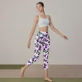thumbnail image 5 of Pohista Capri Leggings High Waist Womens Trouser Jeans High Waisted Wide Leg Pants Women Tall Womens Sweatpants with Pockets Cuffed, 5 of 8