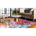 thumbnail image 2 of Unique Loom Lyon Collection Tapis Moderne Abstrait, 9 x 12 Pieds, Multi/bleu, 2 of 5