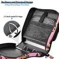 thumbnail image 5 of ALAZA Zipper Binder Strawberry Shape Leopard 3 Ring Trapper Keeper File Folder Organizer Bag, 5 of 8