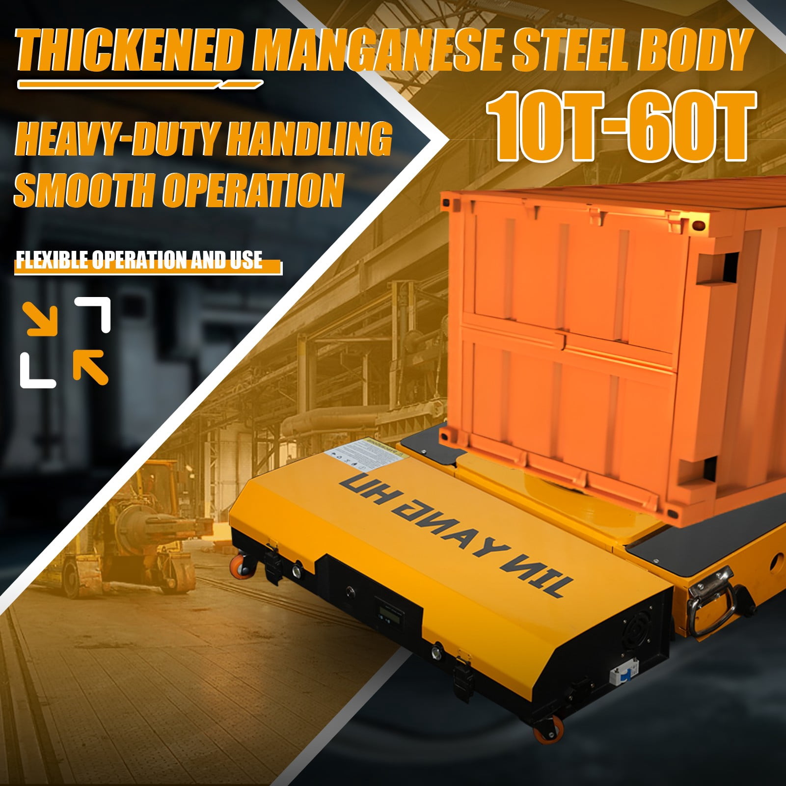 Electric Machinery Skates Dolly, 360° Mobile Mechanical Transporters, Machine Skates Dolly with 2pcs Straight Auxiliary Wheels Skates (20t - with a Pair of Auxiliary Wheels)