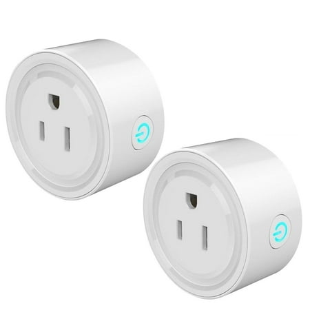 Smart Plug Eeekit 2 Pack Mini Wifi Outlet Socketsupport Smart Plug Eeekit 2 Pack Mini Wifi Outlet Socketsupport Voice Control Remote Time Switch Compatible With Smartphone Tablet