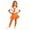Orange, variant on Yeaiivve Girls 4 Piece Outfits Back to School Performance & Class Photo Sets for Girls Round Neck Short Sleeve Top Bubble Skirt Shawl and Socks Blue 3-4 Years