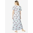 thumbnail image 2 of Dreams & Co. Plus Size Petite Long Floral Print Cotton Gown, 2 of 6
