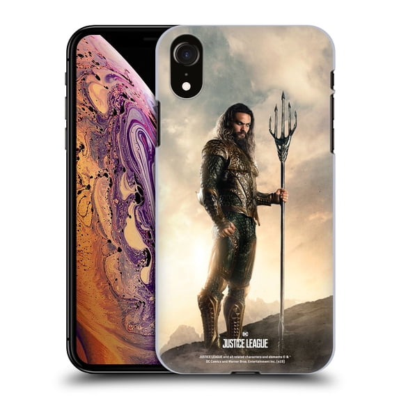 Head Case Designs Officially Licensed Justice League Movie Character Posters Aquaman Hard Back Case Compatible with Apple iPhone XR