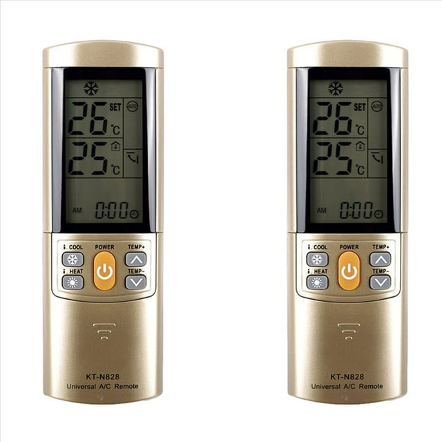 2X KT-N828 Control Remoto Universal para Aire Acondicionado Control Remoto KT-N828 - Control Remoto de Repuesto Eficiente