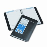 AT-A-GLANCE Daily Appointment Book, No Appointment Times, 4-7/8 x 8, Black, 2015