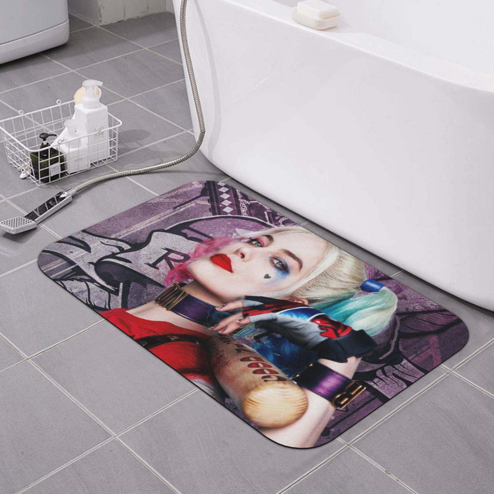 Harley Quinn Suicide Squad Indoor Outdoor Rug Welcome Mat Comics Bath Mat Decor