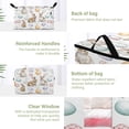 thumbnail image 3 of Foldable Clothes Storage Bags Clothes Organizer Bin with Clear Windows for Clothes Bedding Watercolor Rabbit Pattern, 3 of 6
