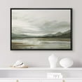 thumbnail image 2 of PixonSign Framed Canvas Print Wall Art Storm Cloud Mountain Range Lake Nature Wilderness Illustrations Fine Art Decorative Farmhouse/Country Relax/Calm/Cozy Multicolor Zen for Bedroom - 16"x24" Black, 2 of 5