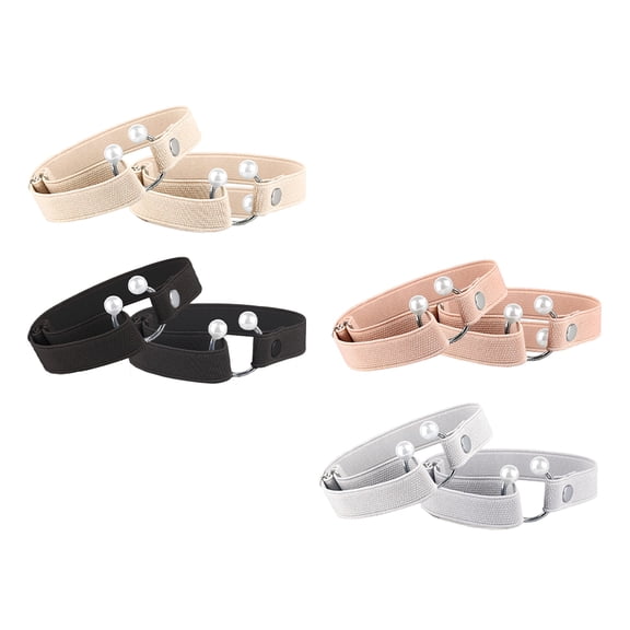 CTIRCHIU 4 Pairs Elastic Shoe Straps with Buckles for High Heels, Ideal for Casual and Everyday Wear Comfort