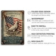 thumbnail image 2 of Independence Day Tin Sign Let Freedom Ring Metal Sign Eagle & Flag Vintage Wall Decor For Club Office Home 8x12 Inch, 2 of 7
