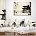 thumbnail image 4 of Designart Chinese Ink Painting - Chinese Landscape Printed Throw Pillow - 12x20, 4 of 5